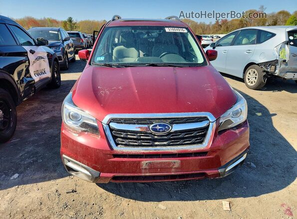 JF2SJARC0HH533814 2017 SUBARU FORESTER Red Вид спереду