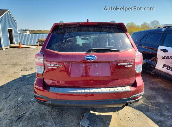 JF2SJARC0HH533814 2017 SUBARU FORESTER Red Вид ззаду