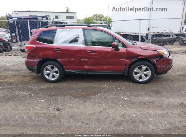 JF2SJARC2GH535157 2016 SUBARU FORESTER Red უკანა სალონის ხედი