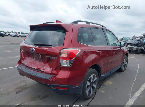 JF2SJARC2JH412935 2018 SUBARU FORESTER Burgundy Trasero derecho