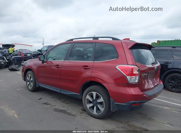 JF2SJARC2JH412935 2018 SUBARU FORESTER Burgundy Trasero izquierdo