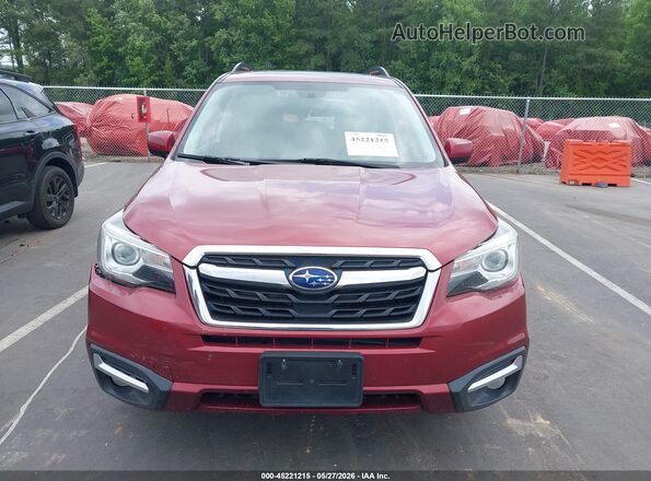 JF2SJARC2JH412935 2018 SUBARU FORESTER Burgundy Vista del cuadro de instrumentos