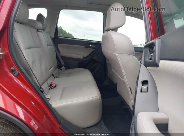 JF2SJARC2JH412935 2018 SUBARU FORESTER Burgundy Vista de la etiqueta del VIN