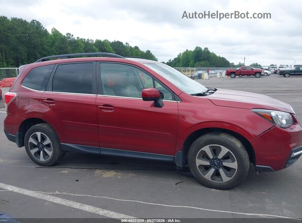 JF2SJARC2JH412935 2018 SUBARU FORESTER Burgundy Vista interior trasera