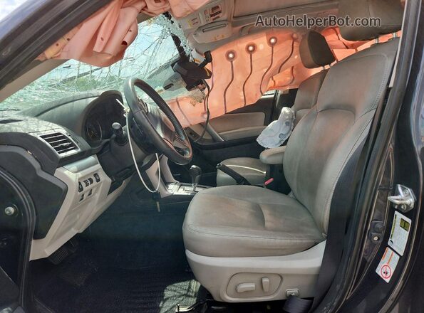JF2SJARC5GH567536 2016 SUBARU FORESTER Black წინა სალონის ხედი
