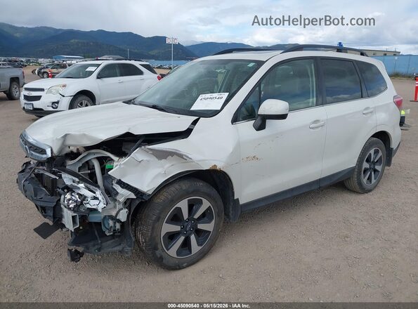 JF2SJARC9JH454423 2018 SUBARU FORESTER Белый Передняя левая четверть