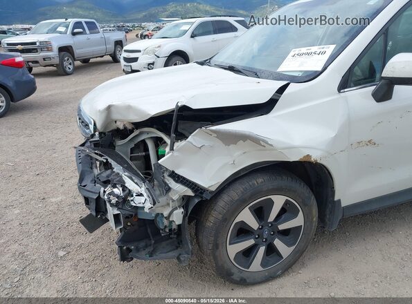 JF2SJARC9JH454423 2018 SUBARU FORESTER Белый Вид спереди