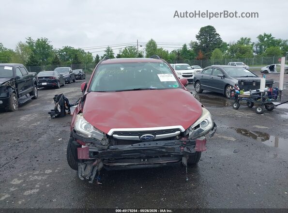 JF2SJATC1HH407860 2017 SUBARU FORESTER Red უკანა სალონის ხედი