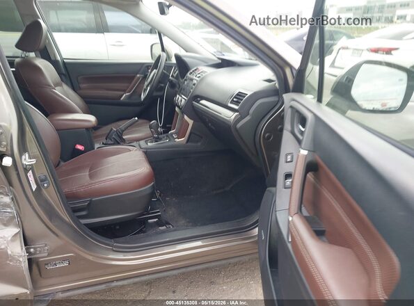 JF2SJATCXHH541766 2017 SUBARU FORESTER Brown Вид салону спереду