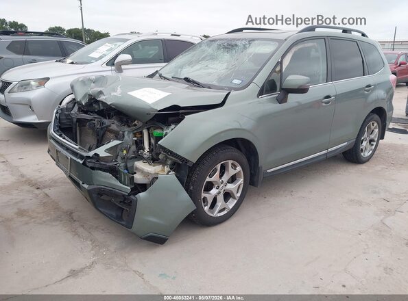 JF2SJAWC3HH466727 2017 SUBARU FORESTER 2.5I TO Green Передня ліва чверть