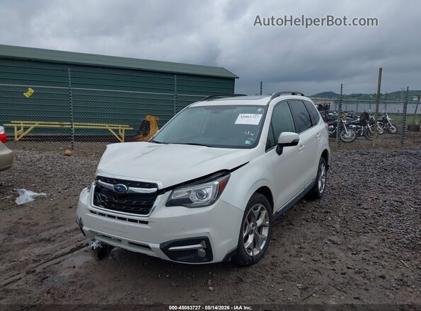 JF2SJAWC4JH486815 2018 SUBARU FORESTER White წინა მარცხენა ხედი სამი მეოთხედიდან