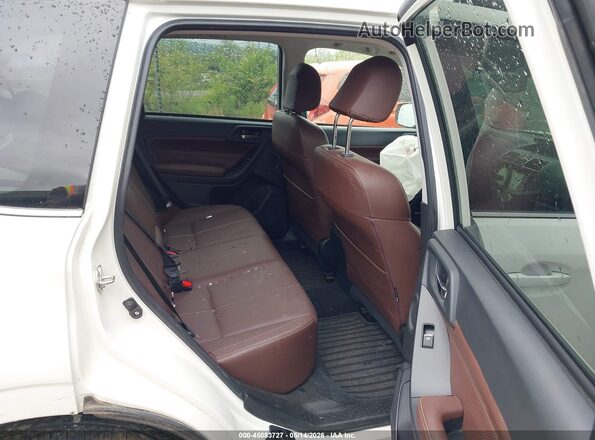 JF2SJAWC4JH486815 2018 SUBARU FORESTER White VIN კოდის სტიკერის ხედი