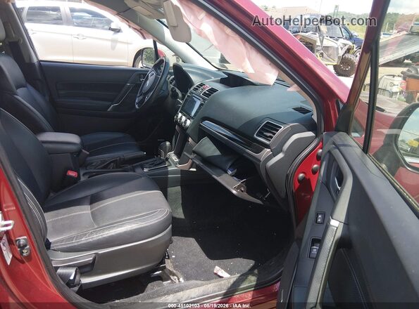JF2SJAWC6HH505794 2017 SUBARU FORESTER Maroon Widok wnętrza z przodu