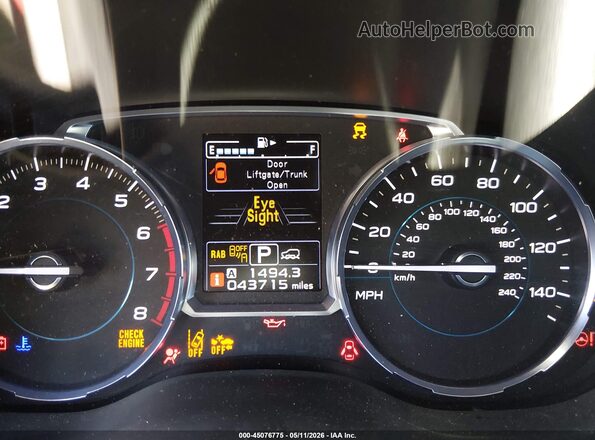 JF2SJAWC6HH580981 2017 SUBARU FORESTER 2.5I TO Красный Вид задних сидений