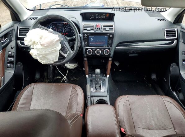JF2SJAWCXHH547496 2017 SUBARU FORESTER 2.5I TO Brown Widok deski rozdzielczej