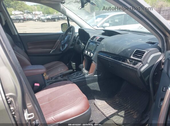 JF2SJGTC4HH457008 2017 SUBARU FORESTER Brown წინა სალონის ხედი