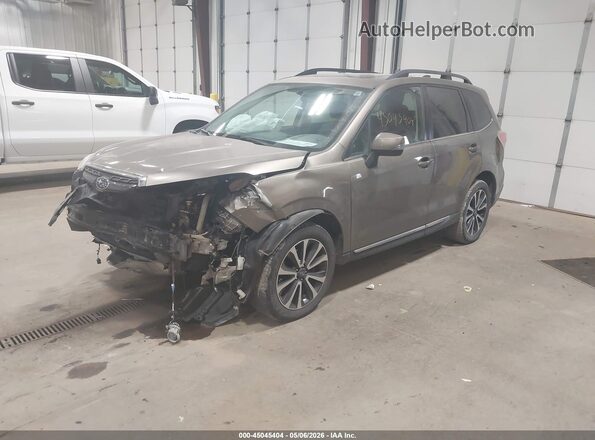 JF2SJGTC7HH439263 2017 SUBARU FORESTER2. Brown Առջևի ձախ երեք քառորդ տեսարան