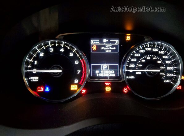 JF2SJHSC2HH494341 2017 SUBARU FORESTER2. White Instrument cluster view