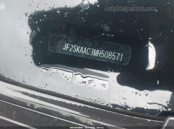 JF2SKAAC3MH508571 2021 SUBARU FORESTER Черный 