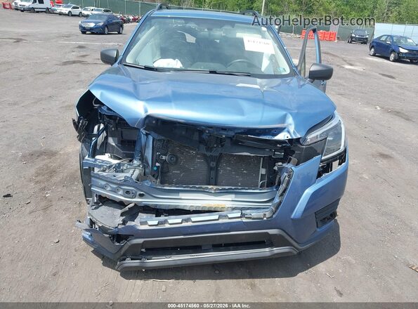 JF2SKACC0NH412718 2022 SUBARU FORESTER Blue Вид спереду