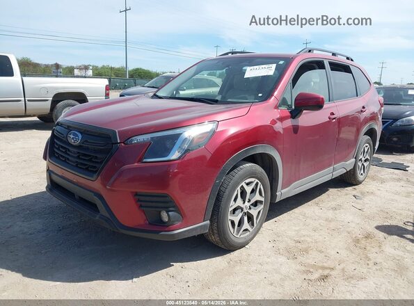 JF2SKACC2RH476491 2024 SUBARU FORESTER Maroon Առջևի ձախ երեք քառորդ տեսարան