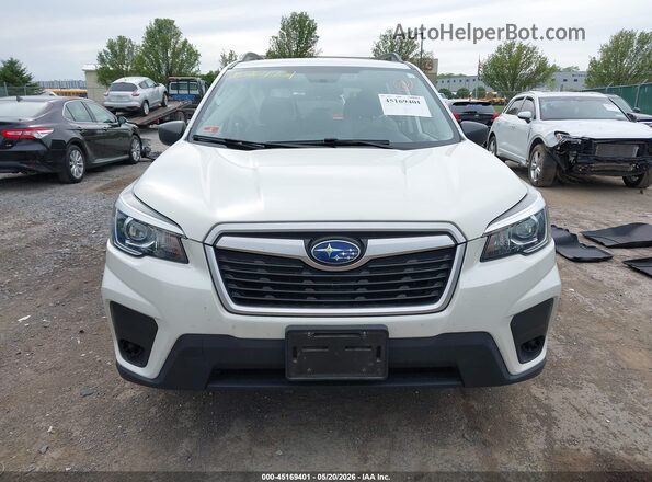 JF2SKADC1LH440054 2020 SUBARU FORESTER White Widok zestawu wskaźników