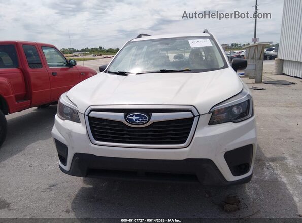 JF2SKADC9MH428607 2021 SUBARU FORESTER White ხელსაწყოთა პანელის ხედი