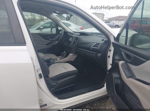 JF2SKADC9MH525550 2021 SUBARU FORESTER White Widok wnętrza z przodu