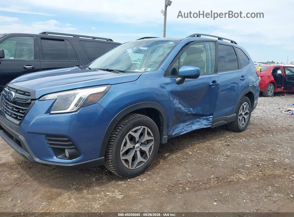 JF2SKAEC5NH510933 2022 SUBARU FORESTER Blue Vista frontal