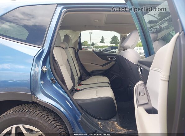 JF2SKAEC5NH510933 2022 SUBARU FORESTER Blue Vista de la etiqueta del VIN