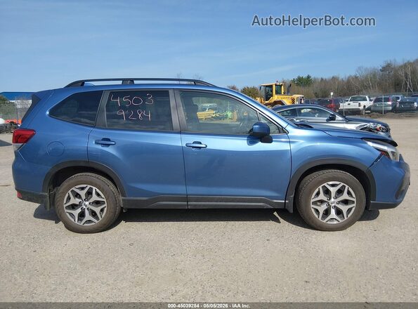 JF2SKAFC2MH588163 2021 SUBARU FORESTER Blue ხელსაწყოთა პანელის ხედი