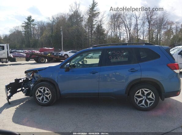JF2SKAFC2MH588163 2021 SUBARU FORESTER Blue უკანა სალონის ხედი