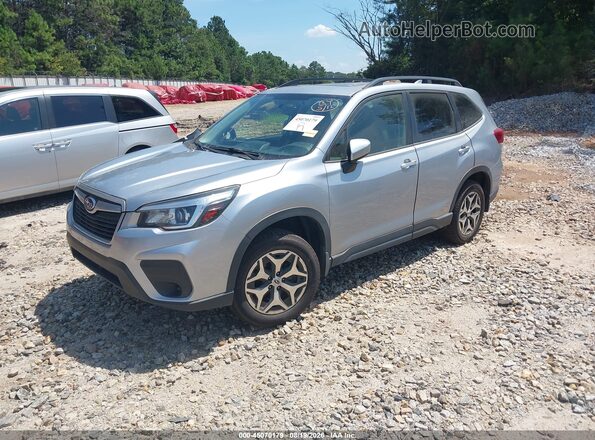 JF2SKAJC0LH528050 2020 SUBARU FORESTER Silver Առջևի ձախ երեք քառորդ տեսարան