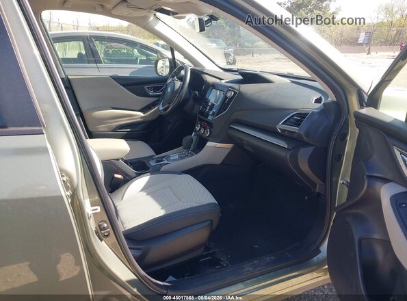 JF2SKAJC1MH503224 2021 SUBARU FORESTER Green Vista interior delantera
