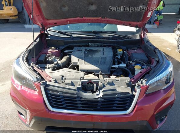 JF2SKAJC5MH526425 2021 SUBARU FORESTER Red Vista trasera