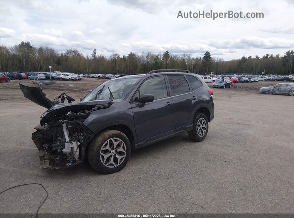JF2SKAJC6LH446159 2020 SUBARU FORESTER Gray Առջևի ձախ երեք քառորդ տեսարան