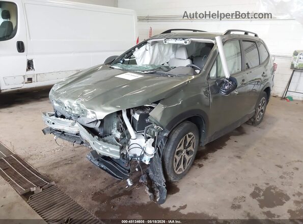 JF2SKAJC6MH475758 2021 SUBARU FORESTER Green Przód lewy