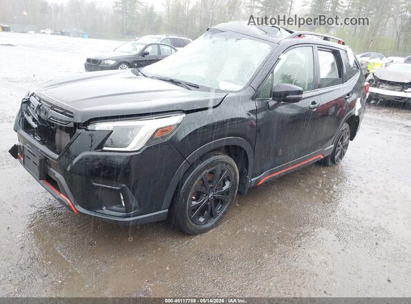 JF2SKAJC7NH464026 2022 SUBARU FORESTER Black Передня ліва чверть