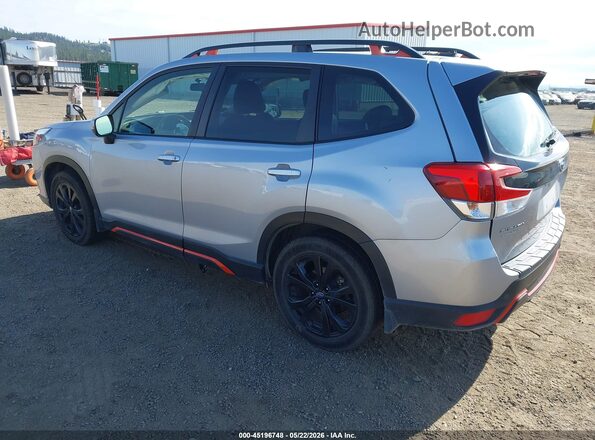 JF2SKAJC9NH435868 2022 SUBARU FORESTER Pewter Rear left