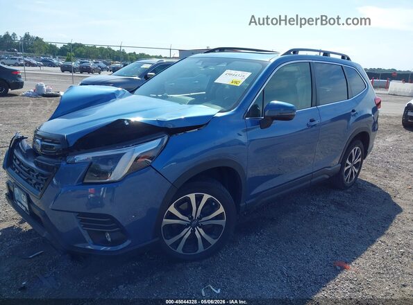 JF2SKAKC7RH407944 2024 SUBARU FORESTER Blue წინა მარცხენა ხედი სამი მეოთხედიდან