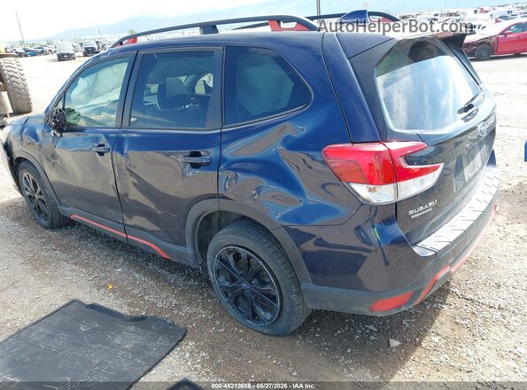 JF2SKALC2LH477373 2020 SUBARU FORESTER Black უკანა მარცხენა