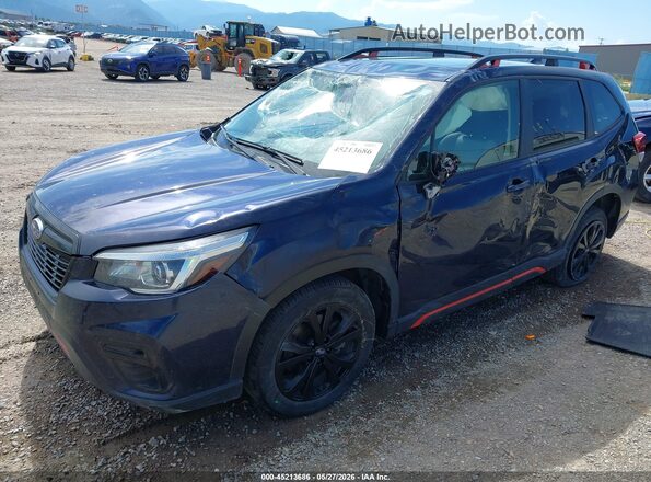 JF2SKALC2LH477373 2020 SUBARU FORESTER Black წინა მარცხენა ხედი სამი მეოთხედიდან