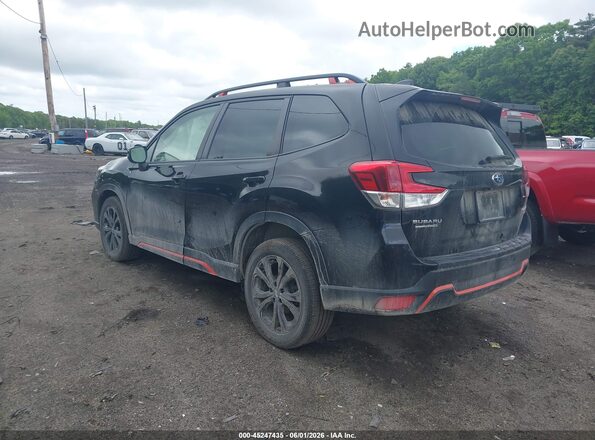 JF2SKALC2MH438364 2021 SUBARU FORESTER Black Rear left