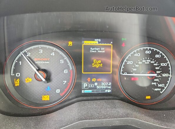 JF2SKALC4MH456509 2021 SUBARU FORESTER White Instrument cluster view