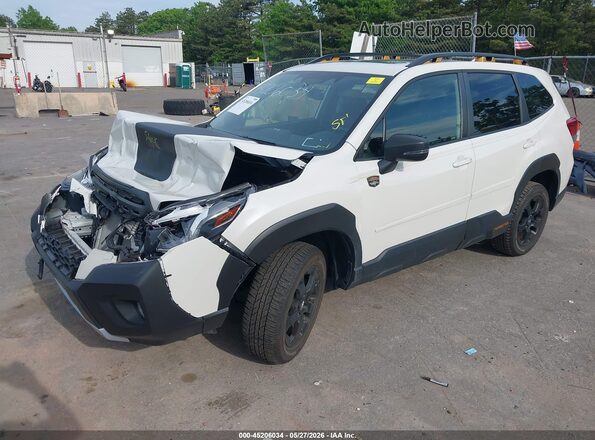 JF2SKALC5PH454949 2023 SUBARU FORESTER White Vista tres cuartos delantera izquierda
