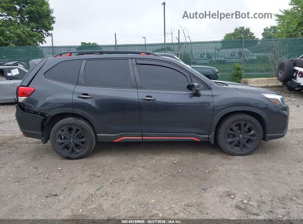 JF2SKAPC3KH485877 2019 SUBARU FORESTER Black უკანა სალონის ხედი