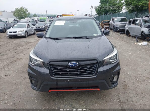 JF2SKAPC3KH485877 2019 SUBARU FORESTER Black ხელსაწყოთა პანელის ხედი