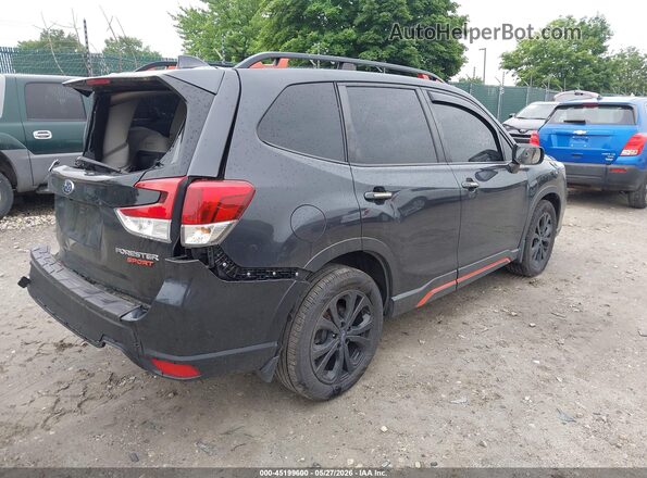 JF2SKAPC3KH485877 2019 SUBARU FORESTER Black უკანა მარჯვენა