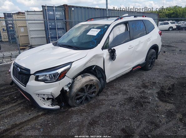 JF2SKAPC8KH471859 2019 SUBARU FORESTER White Передня ліва чверть