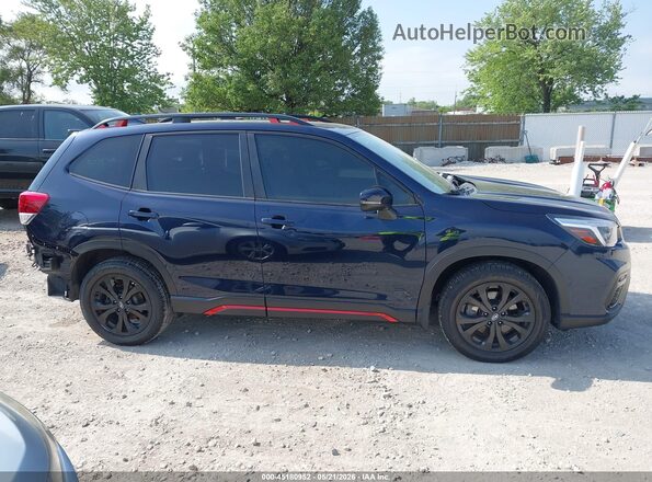 JF2SKARC2MH550265 2021 SUBARU FORESTER Blue უკანა სალონის ხედი